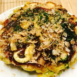 タコ入りお好み焼き＝タコのみ焼き